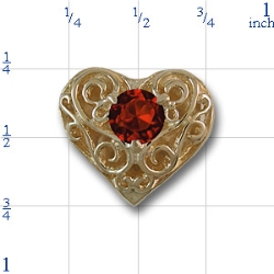 rhrt6 Garnet Bracelet Slide 